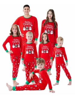 Demifill Matching Family Christmas Boys Girls Pajamas Striped/Bear Kids Sleepwear
