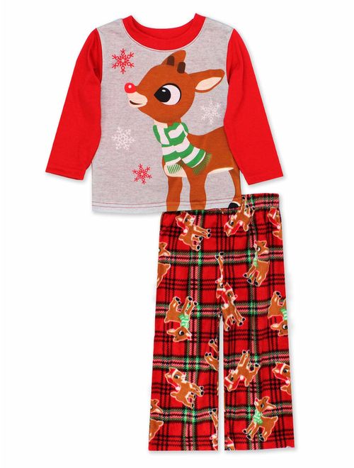 Rudolph the Red Nosed Reindeer Christmas Holiday Family Sleepwear Pajamas Dad Mom Kid Baby
