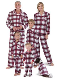 Christmas Pajamas for Family - Fleece Matching Pajamas, Red