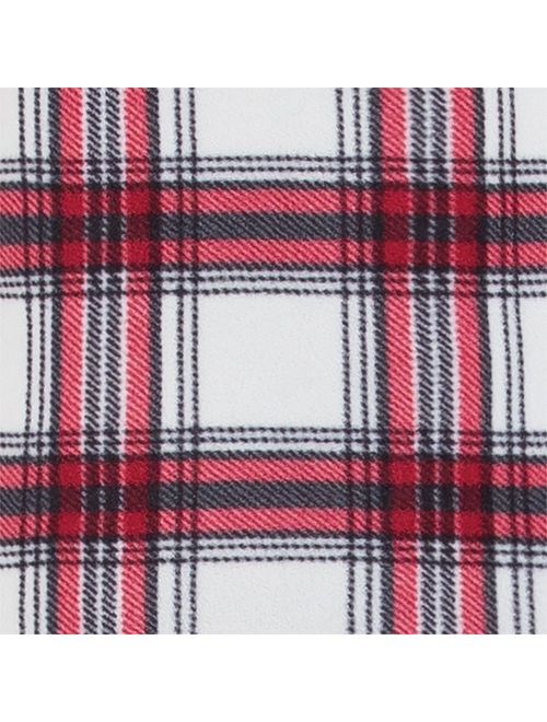 PajamaGram Christmas Pajamas for Family - Fleece Matching Pajamas, Red