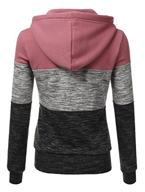 Doublju Lightweight Thin Zip-Up Hoodie Jacket for Women with Plus Size
