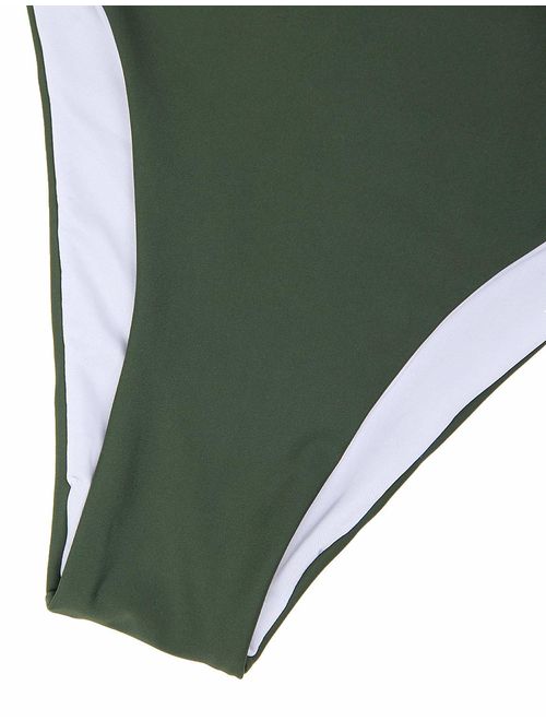 Blooming Jelly Womens High Waisted Bikini Set Tie Knot High Rise Two Piece Swimsuits Bathing Suits