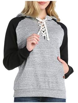 Doublju Basic Lightweight Pullover Hoodie Sweatshirt for Women