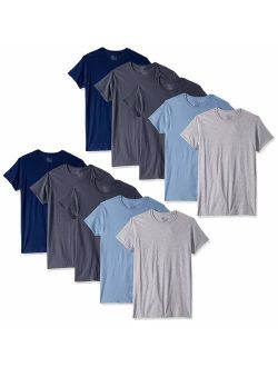Men's Cotton Solid Crew Neck T-Shirt Multipack
