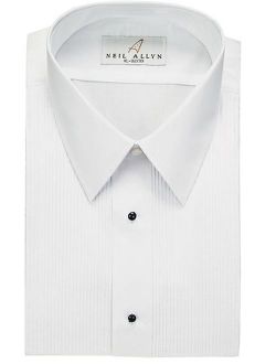 Men's Tuxedo Shirt Poly/Cotton Laydown Collar 1/8 Inch Pleat