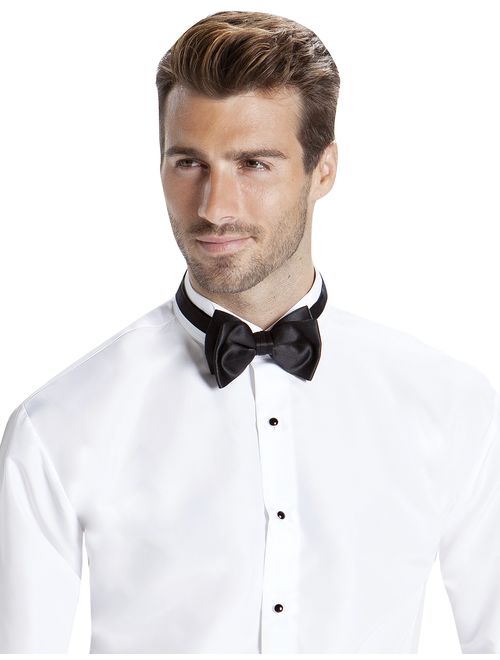 Buy Luxe Microfiber Men's Fitted Wing Collar Convertible Cuff Tuxedo ...