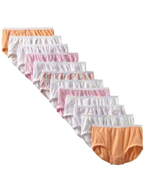 Fruit of the Loom Big Girls' Label Free Brief, Colors may vary(Pack of 12)