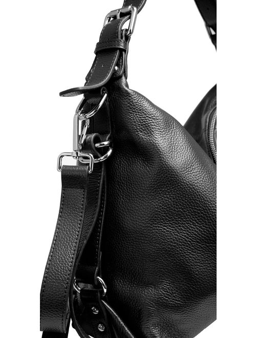 Heshe Vintage Womens Leather Handbags Tote Bag Top Handle Bag Satchel Designer Purses Cross-body Bag