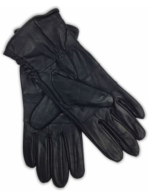 Luxury Soft Women's Black Genuine Leather 3M Thinsulate Winter Gloves