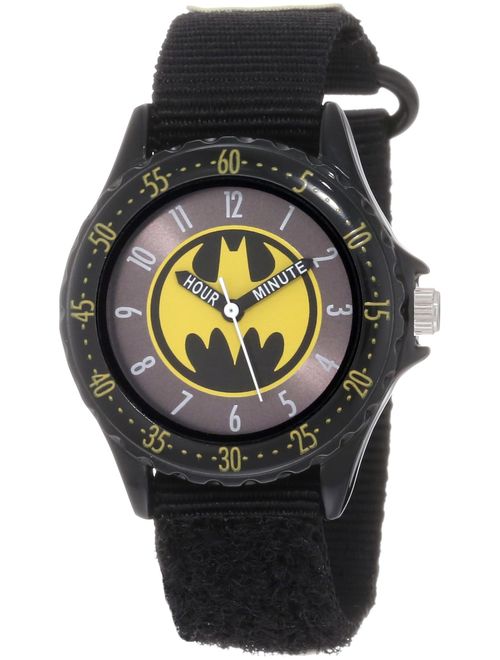 Accutime Batman Boys' BAT5038 Black "Time Teacher" Batman Watch