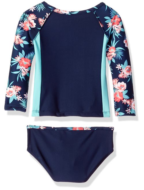 Nautica Girls Rashguard Swim Suit Set