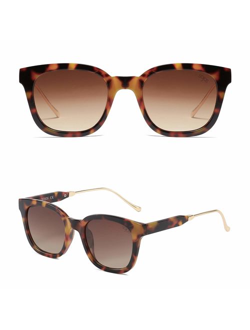 SOJOS Classic Square Polarized Sunglasses Unisex UV400 Mirrored Glasses SJ2050