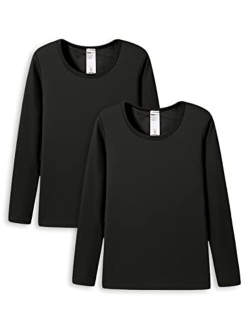Women Thermal Shirt (Pack 1 & 2) Top Long Sleeve Undershirt Crew Neck Lightweight Midweight Heavyweight L15/L39/L42