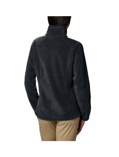 Columbia Women's Benton Springs Full Zip Jacket, Soft Fleece with Classic Fit, Black, LG