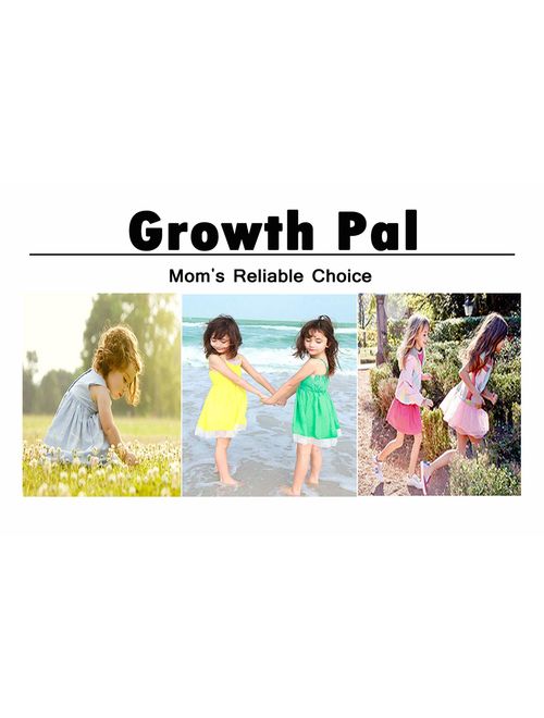 Growth Pal Girls' Panties Boyshort Briefs 6 Pack Soft 100% Cotton Underwear Toddler Undies