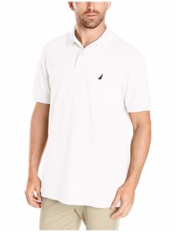 Men's Short Sleeve Solid Cotton Pique Polo Shirt