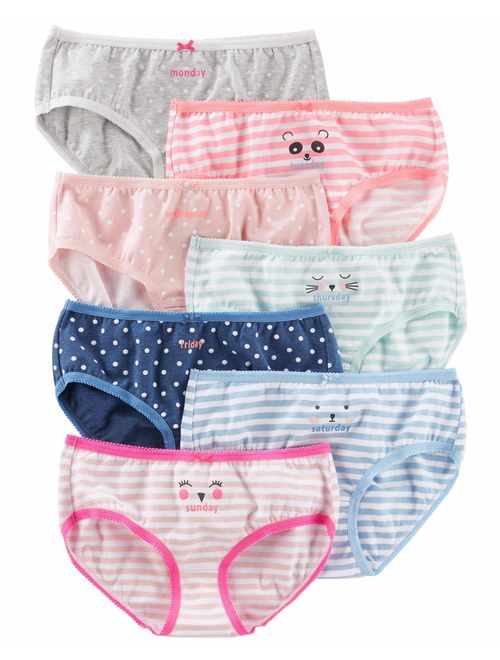 Carter's Girls' 7-Pack Print Days Underwear
