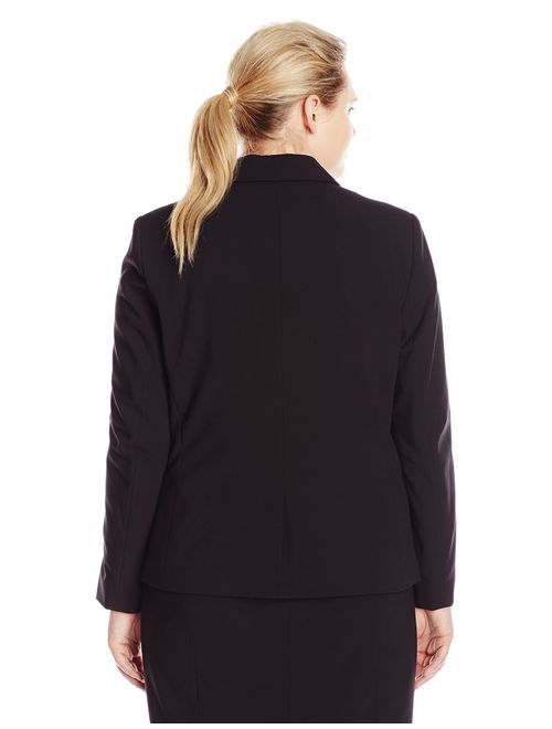 Calvin Klein Women's Plus Size Two Button Lux Blazer