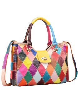 On Clearance Heshe Womens Multi-color Shoulder Bag Hobo Tote Handbag Cross Body Purse
