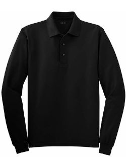 Joe's USA Mens Long Sleeve Polo Shirts in 10 Colors. Regular and Tall Sizes: XS-6XL