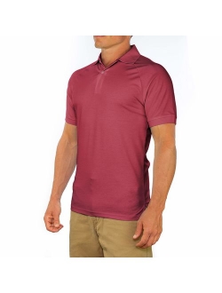 CC Perfect Slim Fit Polo Shirts for Men + Stretch | Breathable Sweat Wicking Short Sleeve Fitted Collared Mens Polo T Shirt