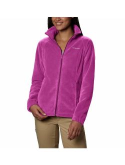 Women's Plus Size Benton Springs Full Zip Jacket, Soft Fleece with Classic Fit, Fuchsia, 2X