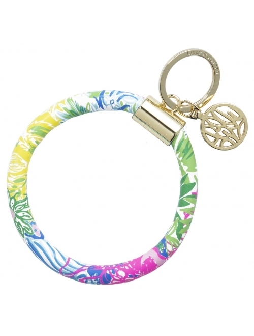 Lilly Pulitzer Round Key Ring Keychain Bracelets