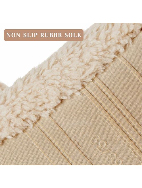 GaraTia Warm Cartoon Slippers for Women Indoor Fleece Plush Non Slip Bedroom Winter Slippers