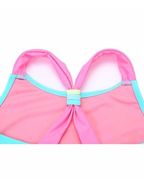 BELLOO Girls Tankini Set Swimsuits Two Pieces Bathing Suit Swimwear