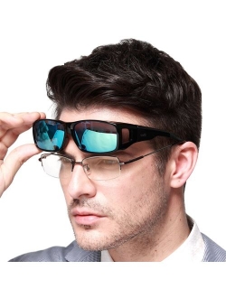 DUCO Unisex HD Wraparound Prescription Glasses Polarized Sunglasses 8953