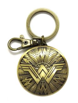 New Wonder Woman Shield Pewter Key Ring