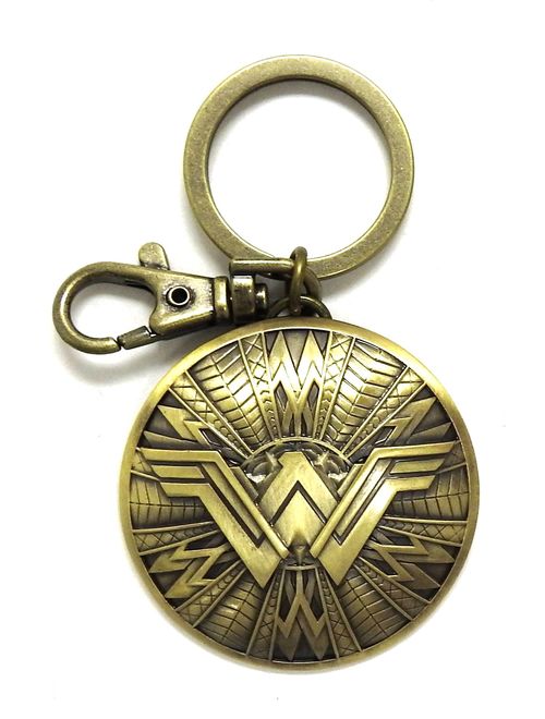 DC New Wonder Woman Shield Pewter Key Ring