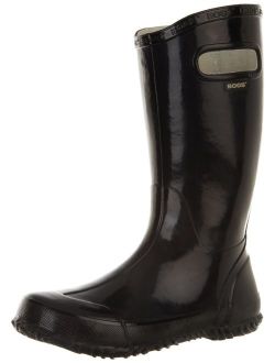 Kids Rubber Waterproof Rain Boot Boys Girls, Kaleidoscope Print/Black/Multi, 10 M US Toddler