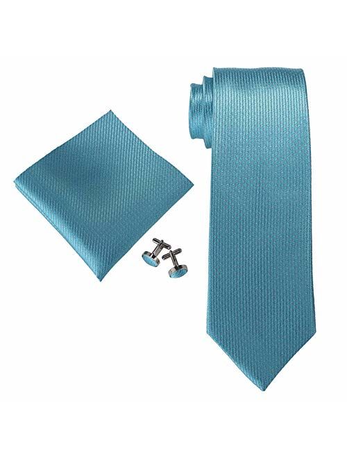 Landisun Skinny Tie Silk Tie Satin Slim Necktie Exclusive