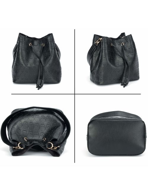 Womens Hobo Tote Bag Leather Shoulder Bag for Women Bucket Bag Hobo Handbag Fit for Dating, Working, Shopping
