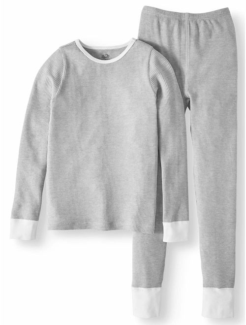 Fruit of the Loom Girls' Waffle Thermal Underwear Set