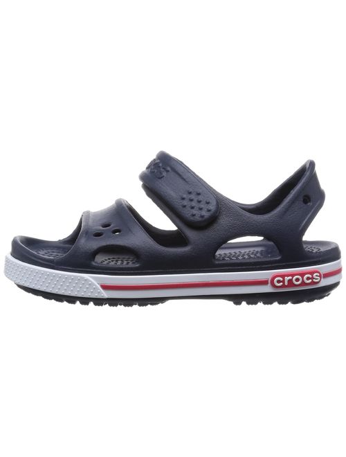 Crocs Kids' Crocband II Toddler Sandal | Water Shoe for Boys and Girls | Slip On Sandal, Navy/White, 6 M US Toddler