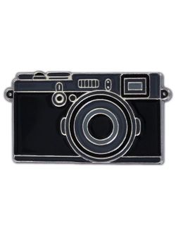 PinMart Trendy Black Camera Photography Lover Enamel Lapel Pin