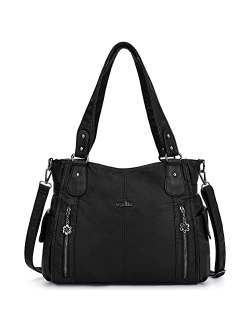 Wonmen Shoulder Handbag Purse Top-Handle Hobo Roomy Casua Ladies' Shoulder Bag Fashion PU Tote Satchel Bag for Women