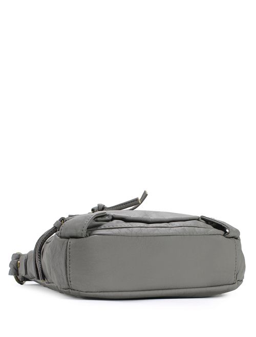 Scarleton Small Crossbody Shoulder Bag for Women, Ultra Soft Washed Vegan Leather, H1693