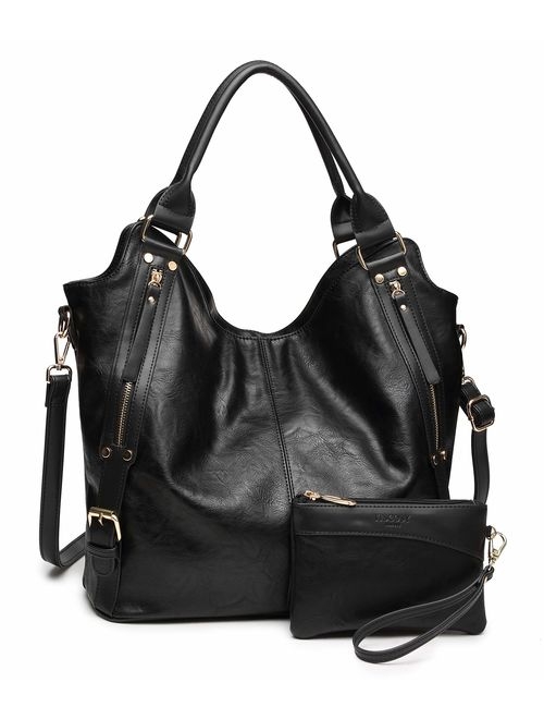 Women Tote Bag Handbags PU Leather Fashion Hobo Shoulder Bags with Adjustable Shoulder Strap