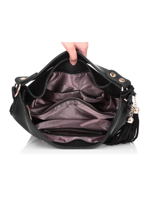 Realer New Design Women Tote Leather Purse Crossbody Bag