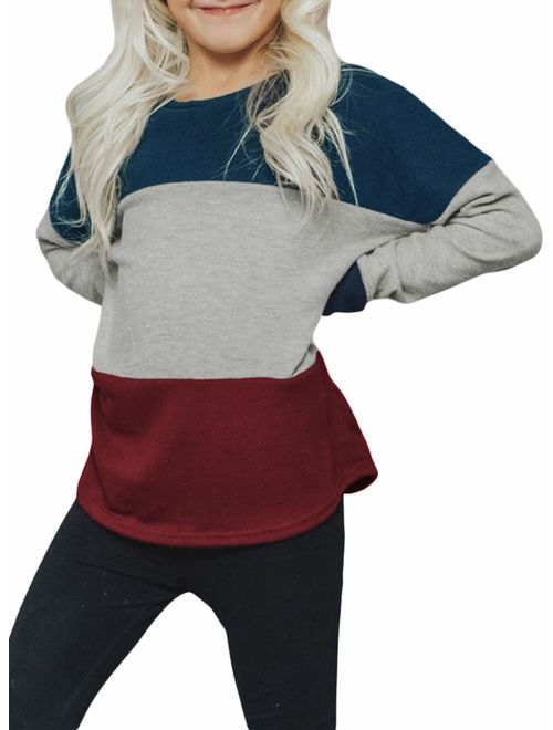 GOSOPIN Big Girls Crewneck Pullover Sweatshirt