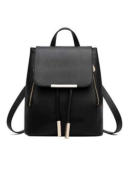 Pahajim Womens Bag Backpack Purse PU Leather Zipper Bags Fashion Casual Rucksack Satchel and handbag