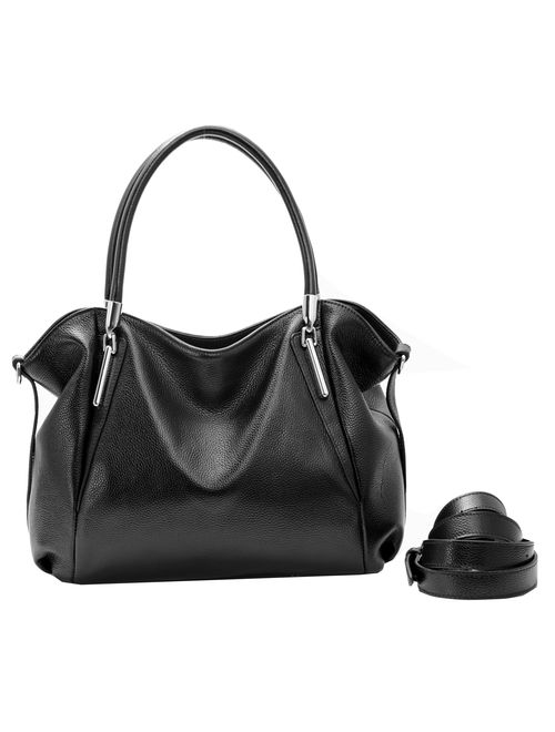 Heshe Women's Leather Handbag Shoulder Bags Work Tote Bag Top Handle Bag Ladies Designer Purses Satchel