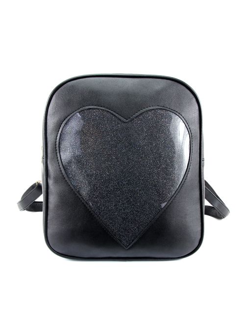 2019 Summer Candy Backpacks Transparent Love Heart Shape Pu Leather Bags Purse Lovely Ita Bag