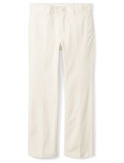 Boys Straight Leg Flat Front Uniform Chino Pant