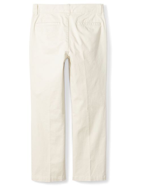 Amazon Essentials Boys Straight Leg Flat Front Uniform Chino Pant