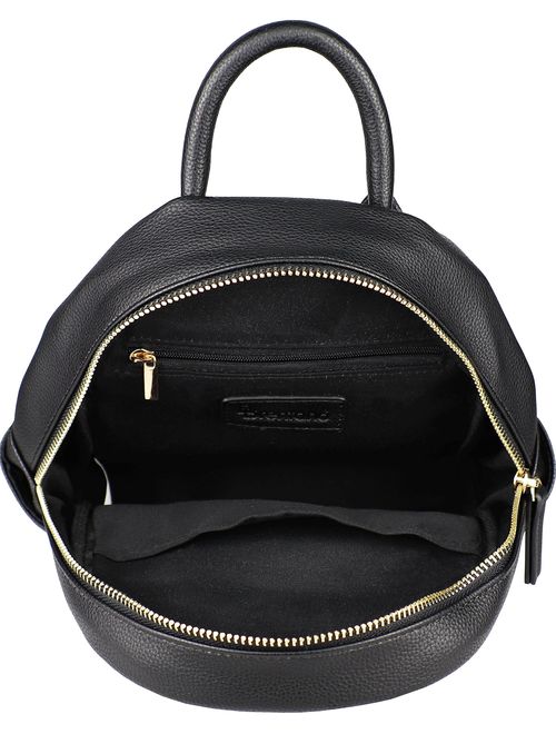 B BRENTANO Vegan Multi-Zipper Top Handle Mini Backpack with Tassel Accents