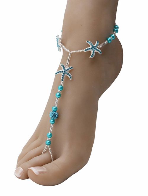 Bienvenu Bohemia Style Wedding Barefoot Sandals Beach Anklet Chain Foot Jewelry 